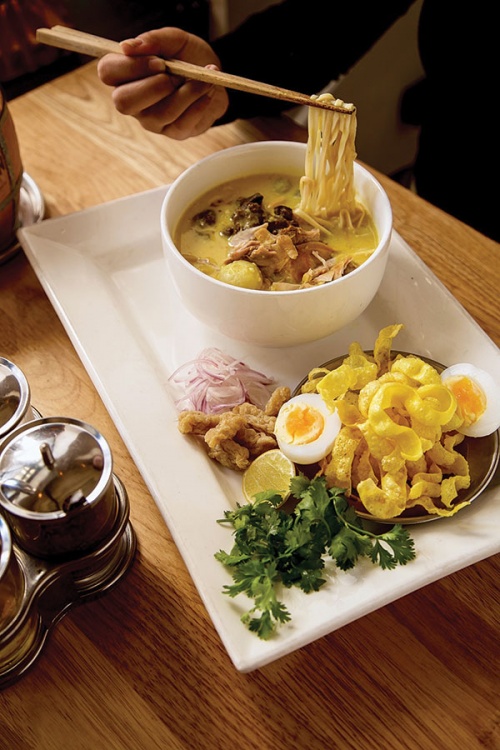 The Burmese laksa, Ohn No Kauk Swè is a must-try